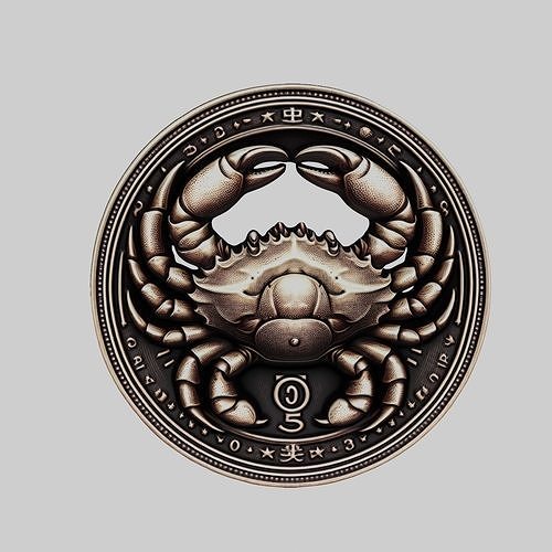Crab Animal Head Crab Animal Medallion 3D print model