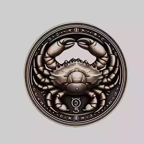 Crab Animal Head Crab Animal Medallion