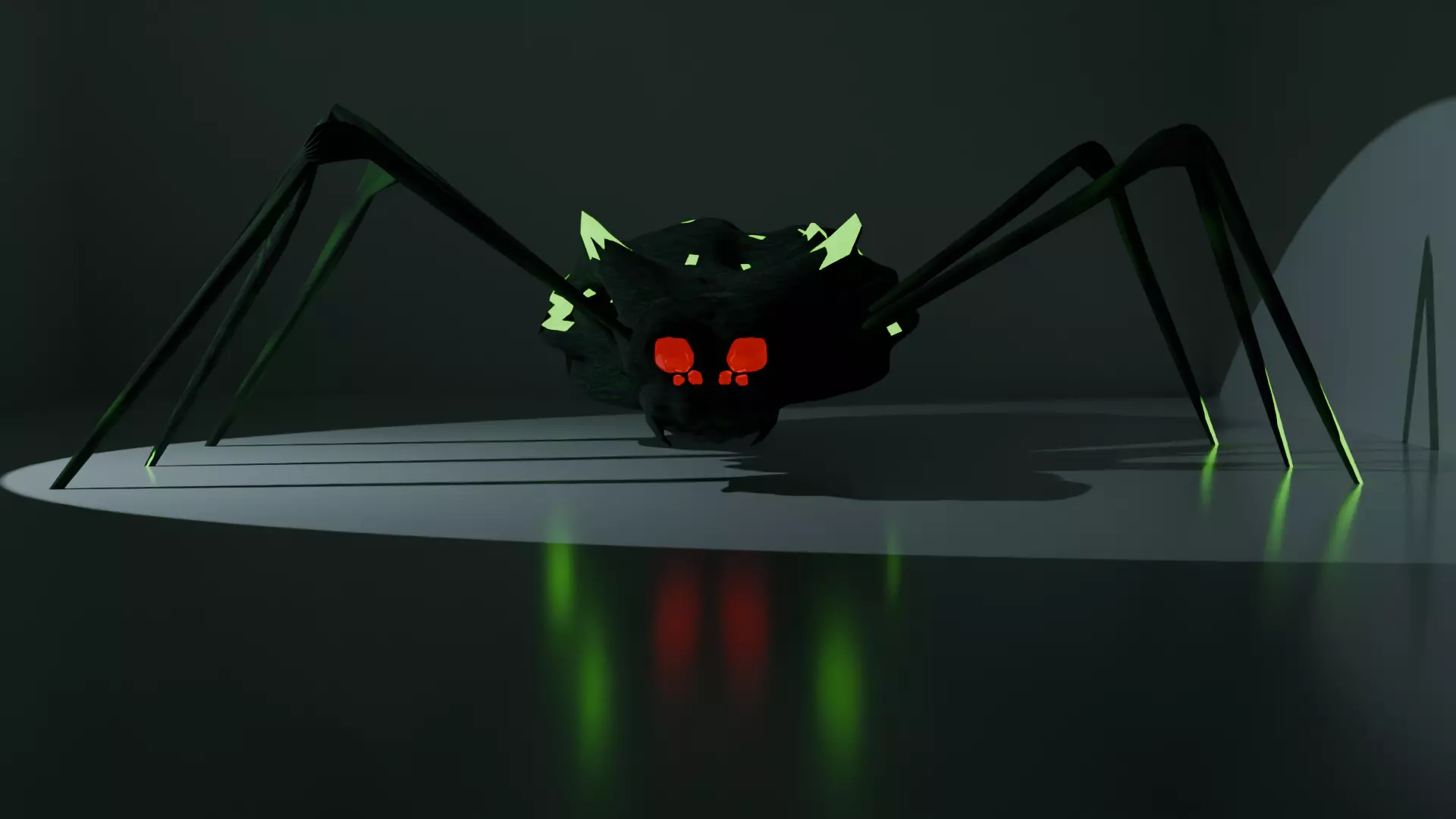 Monster Spider Free low-poly 3D model