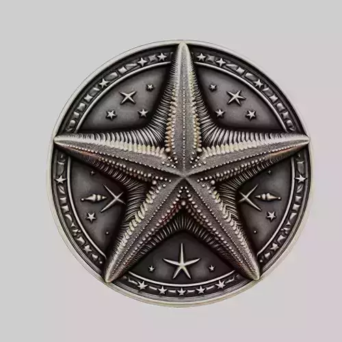 Starfish Animal Head Starfish Animal Medallion