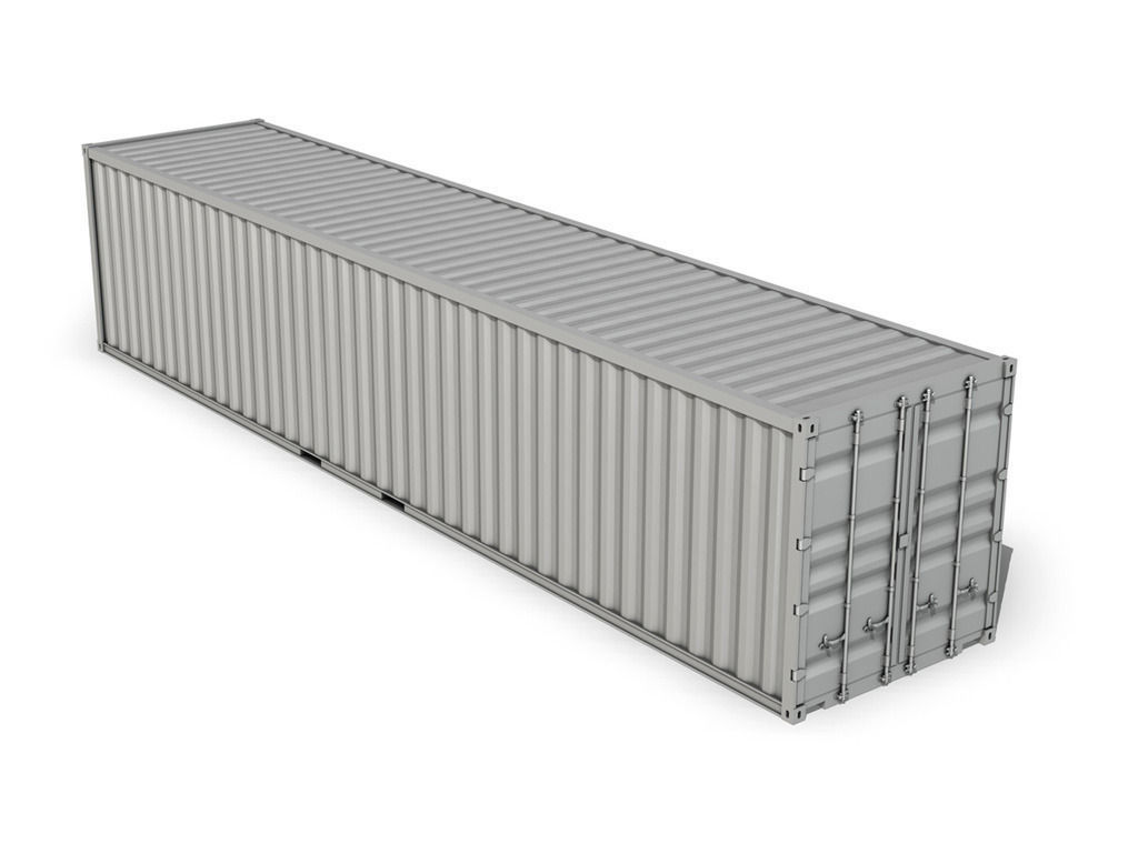 40ft Shipping Container - K Line 3D model_9
