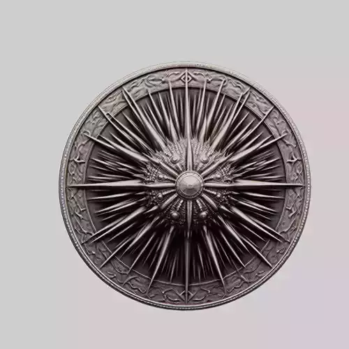 Sea urchin Animal Head Sea urchin Animal Medallion