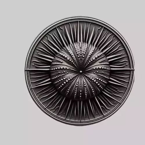 Sea urchin Animal Head Sea urchin Animal Medallion