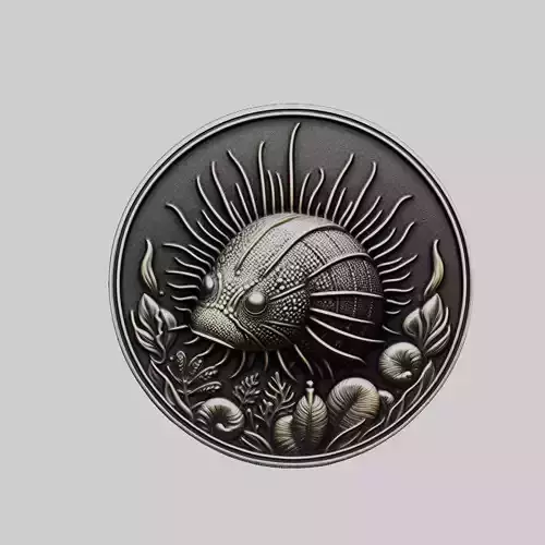 Sea cucumber Animal Head Sea cucumber Animal Medallion 3D print model