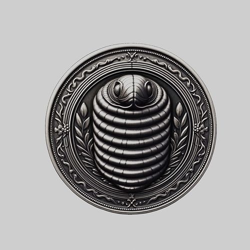 Coral Animal Head Coral Animal Medallion 3D print model