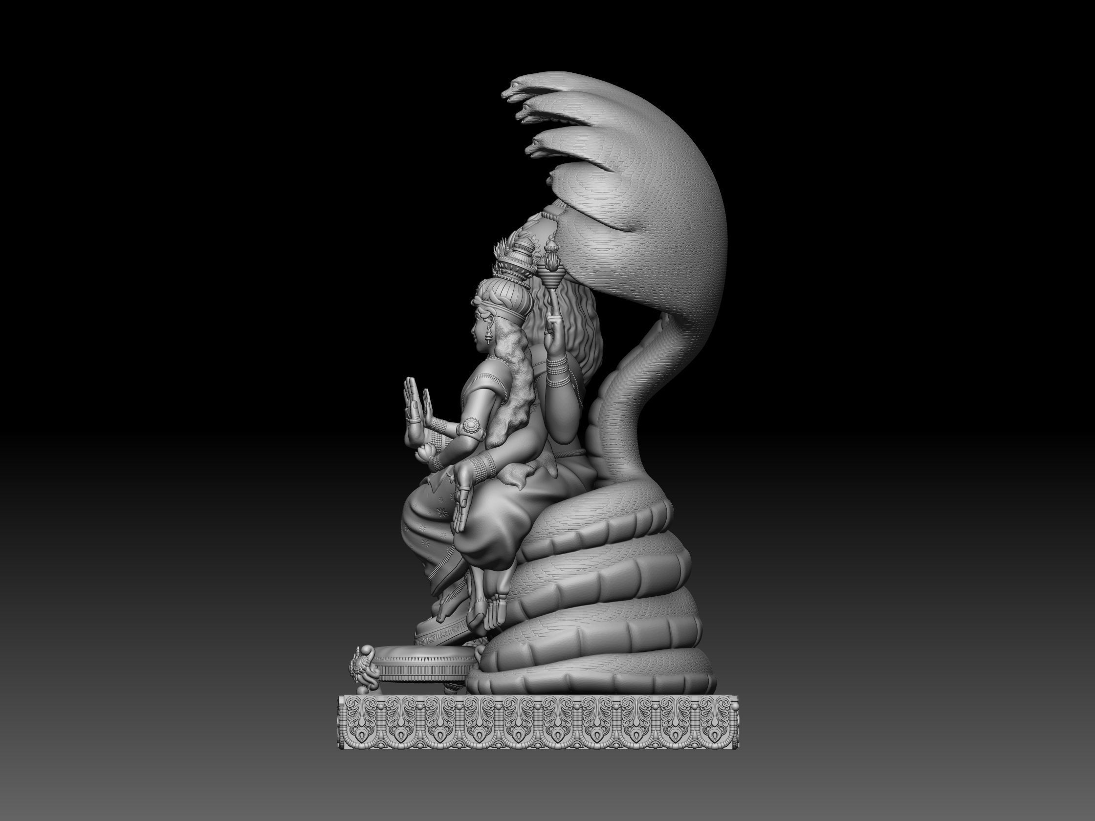narasimha hindu god idol for 3d print 3D print model_4