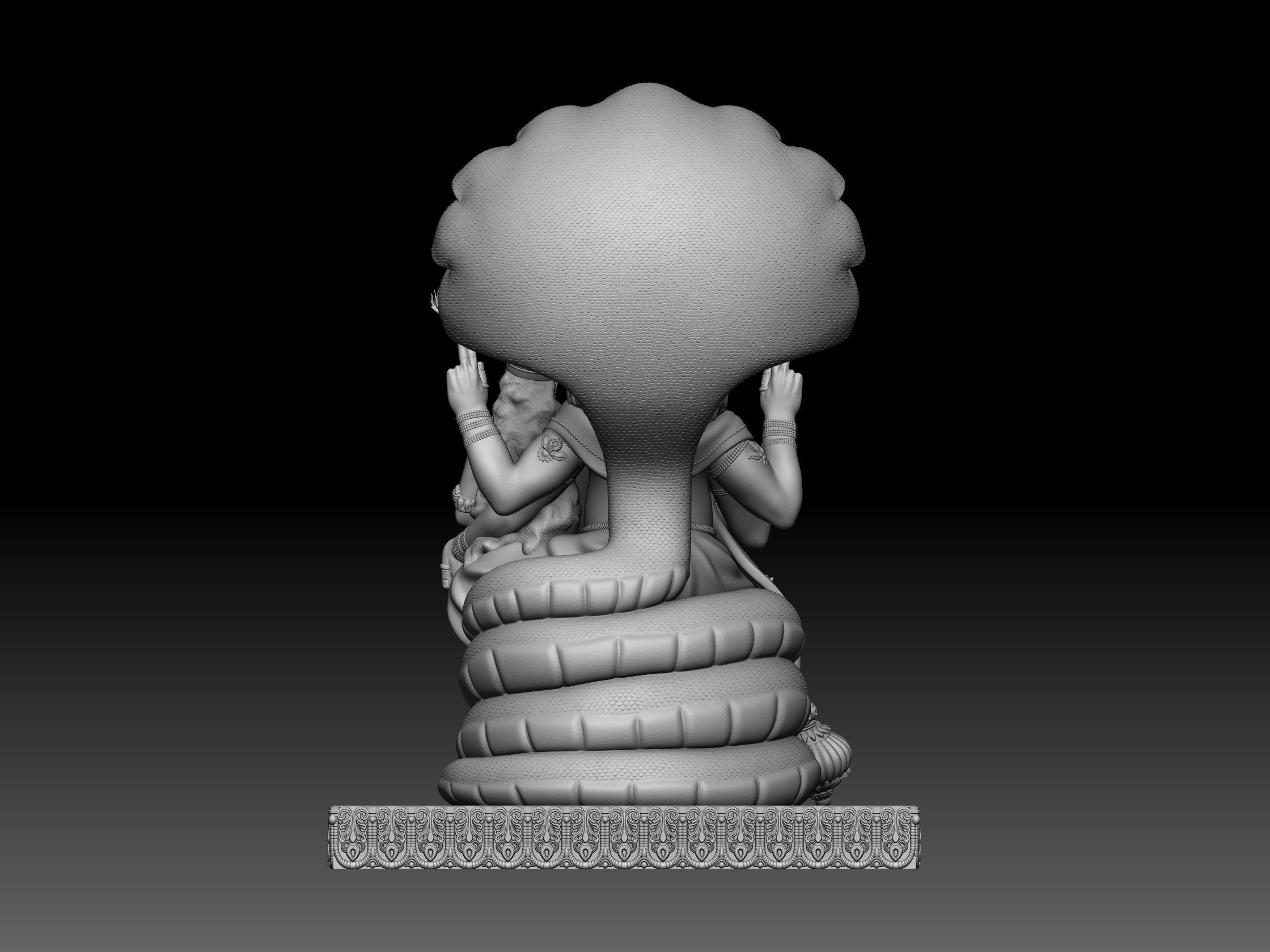 narasimha hindu god idol for 3d print 3D print model_5