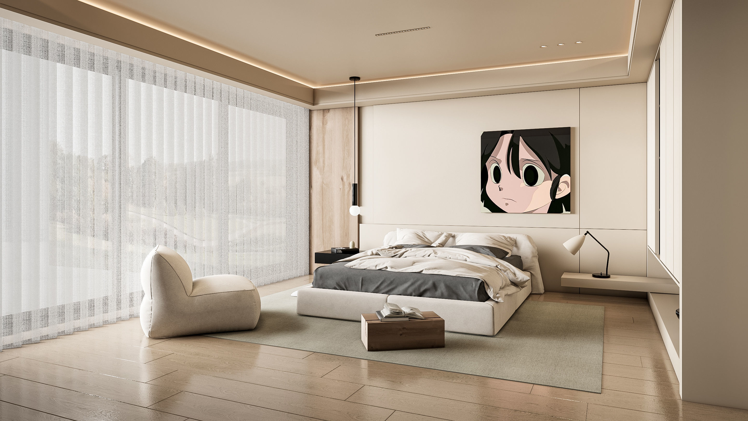 Bedroom 14 3D model_4