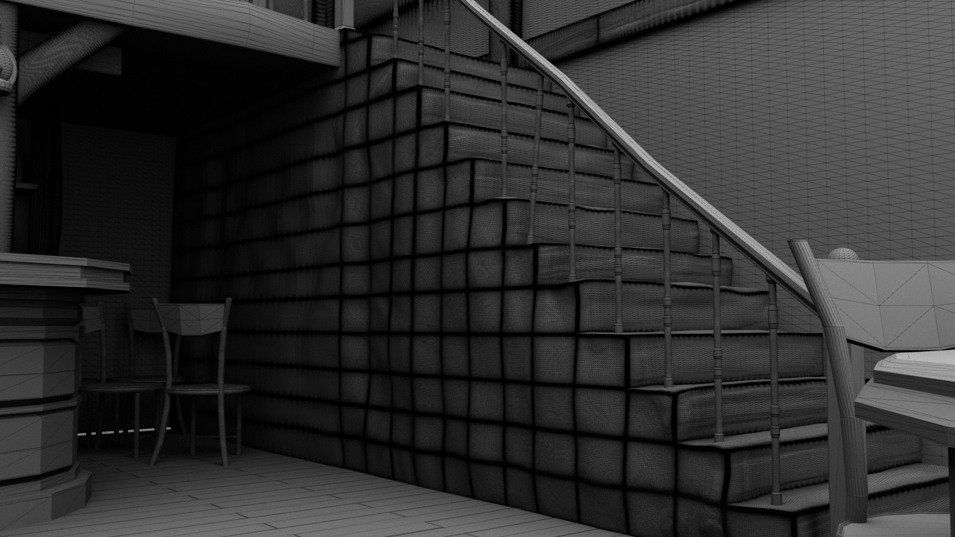 Old Vintage beer bar 3D model_11