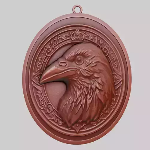 Crow Animal Pendant Crow Animal Necklace