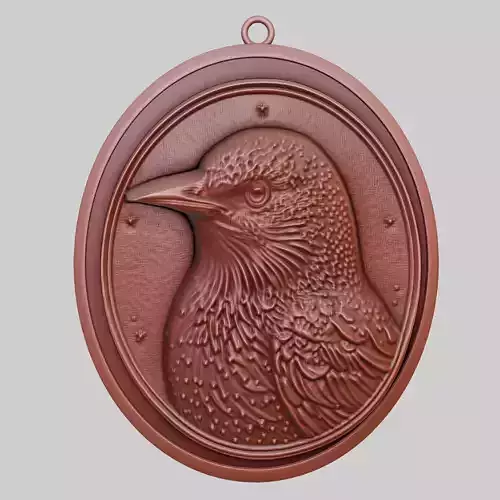 Starling Animal Pendant Starling Animal Necklace