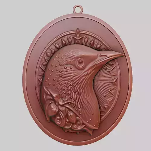 Starling Animal Pendant Starling Animal Necklace