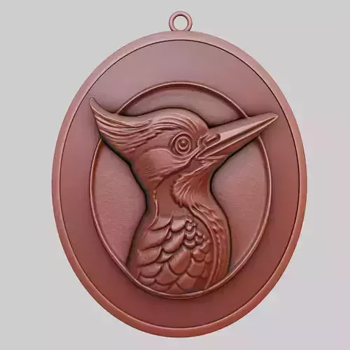 Woodpecker Animal Pendant Woodpecker Animal Necklace