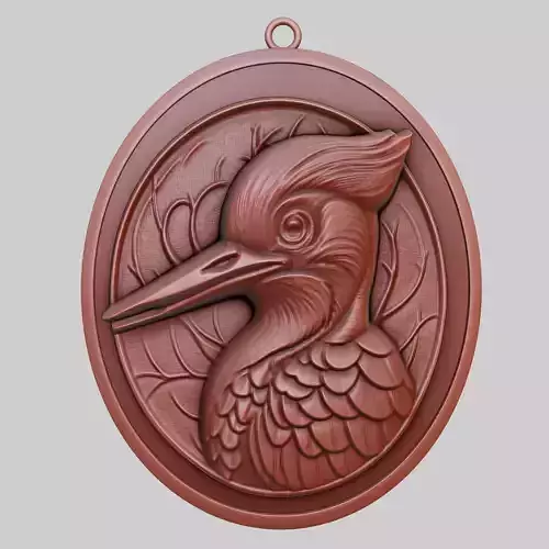 Woodpecker Animal Pendant Woodpecker Animal Necklace
