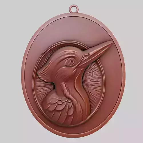 Woodpecker Animal Pendant Woodpecker Animal Necklace