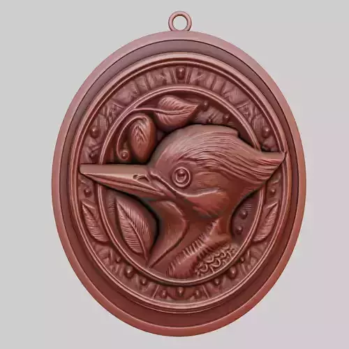 Woodpecker Animal Pendant Woodpecker Animal Necklace