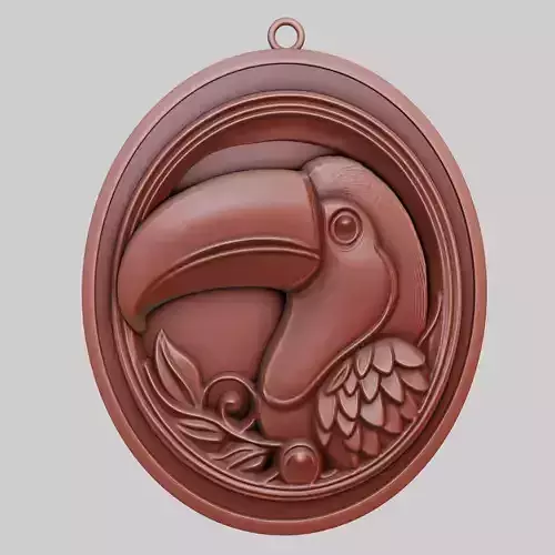 Toucan Animal Pendant Toucan Animal Necklace