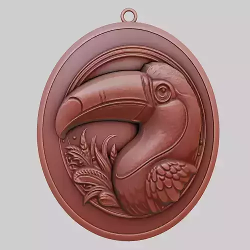 Toucan Animal Pendant Toucan Animal Necklace