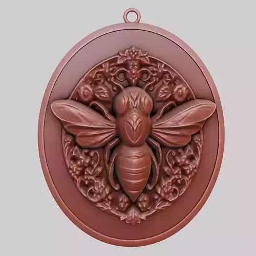 Bee Animal Pendant Bee Animal Necklace