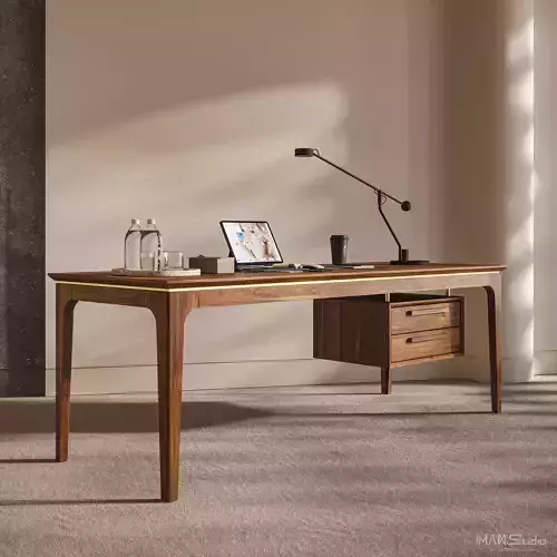 iMax-Walnut Desk
