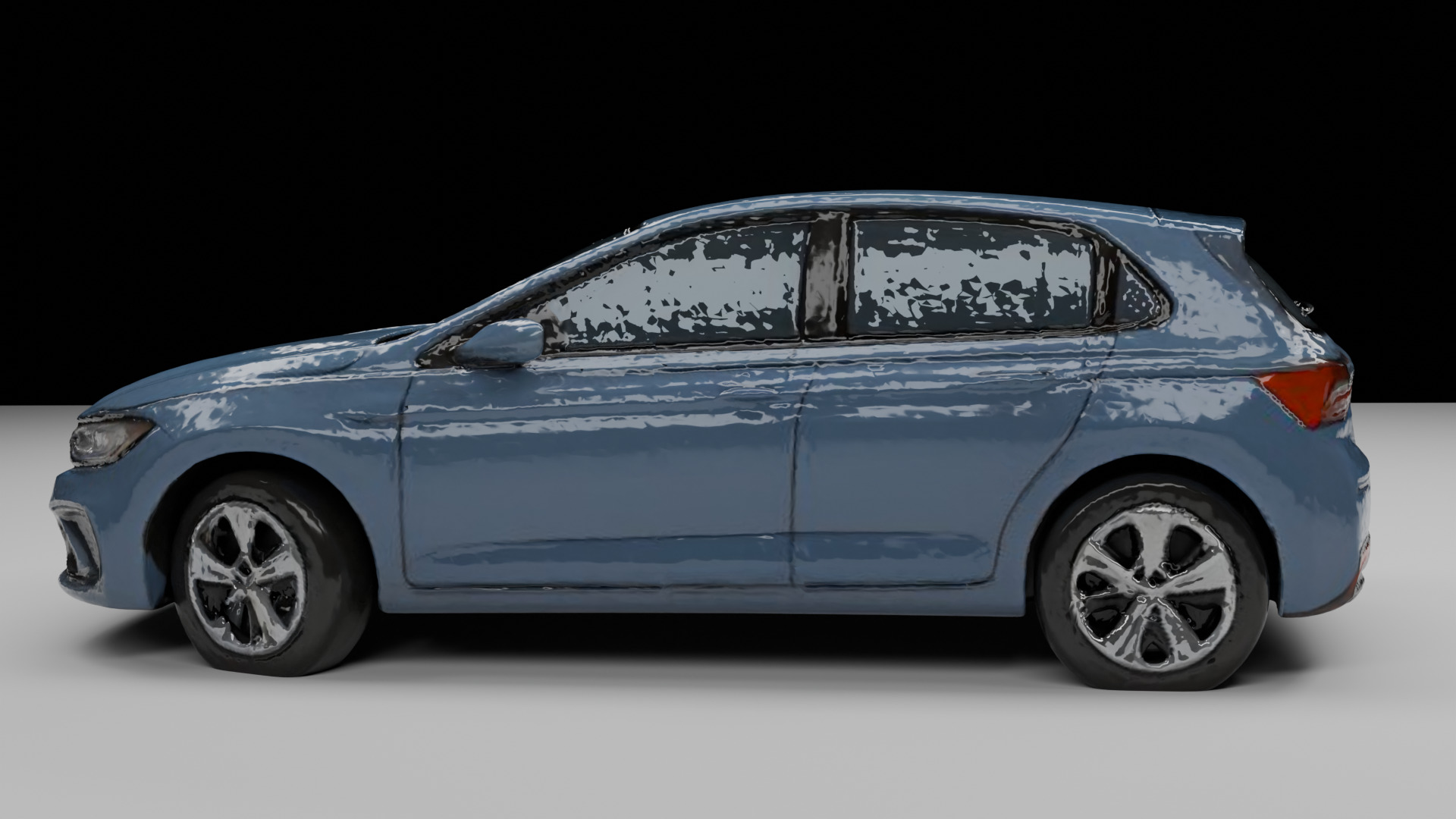 Volkswagen Golf Fictional 3D model_3