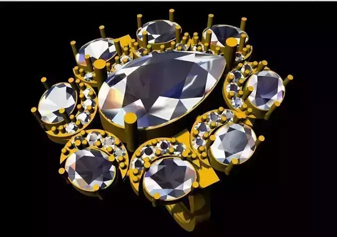 Cocktail Ring 3dm file