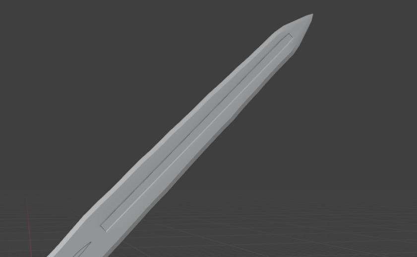 Fantastic Sword Low-poly 3D model_5