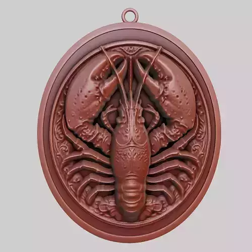 Lobster Animal Pendant Lobster Animal Necklace