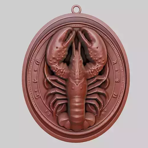 Lobster Animal Pendant Lobster Animal Necklace