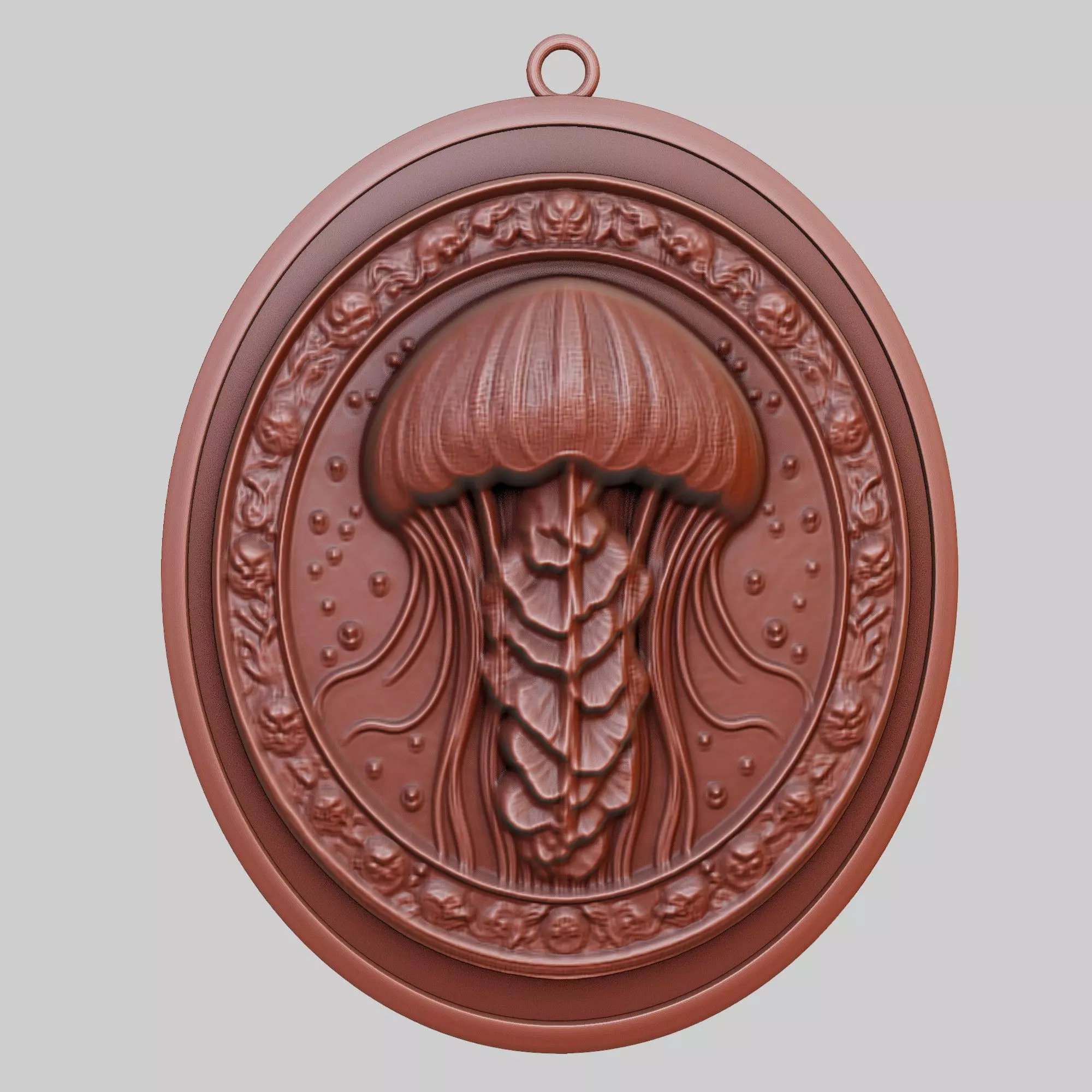 Jellyfish Animal Pendant Jellyfish Animal Necklace 3D print model