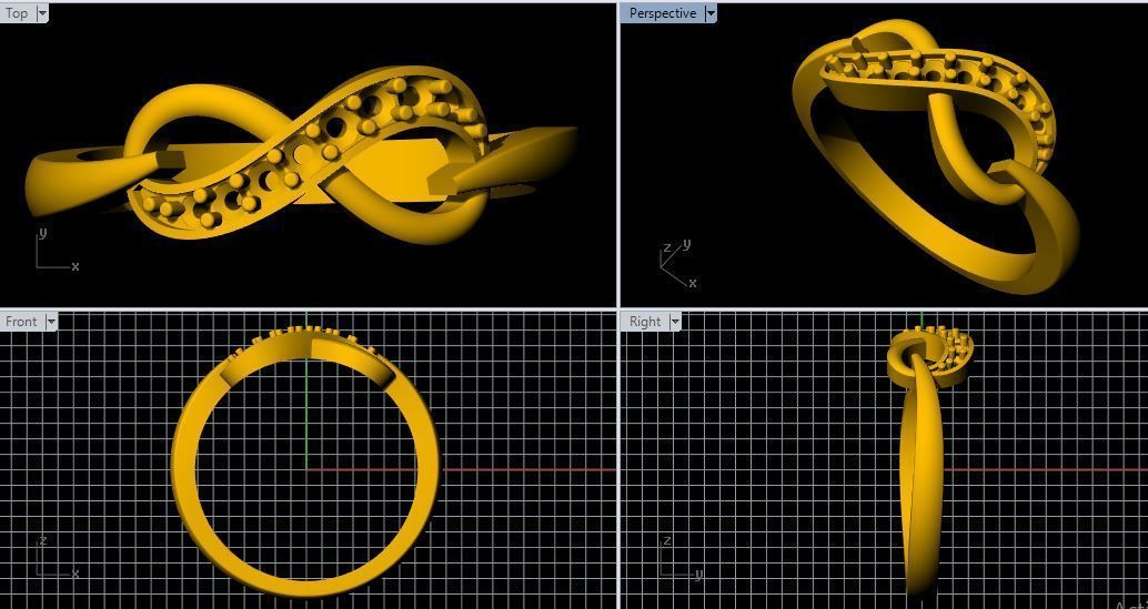 Infinity Ring 3dm file 3D print model_13