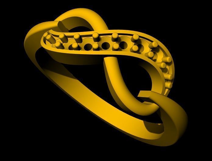 Infinity Ring 3dm file 3D print model_5