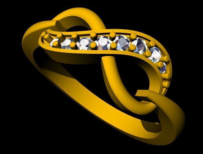 Infinity Ring 3dm file 3D print model_10