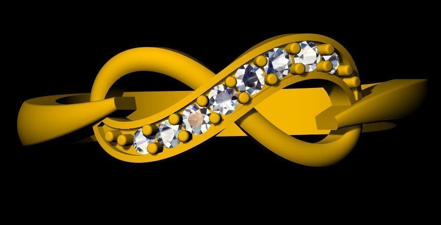 Infinity Ring 3dm file 3D print model_11