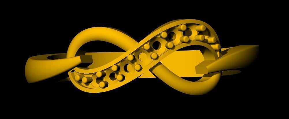 Infinity Ring 3dm file 3D print model_9