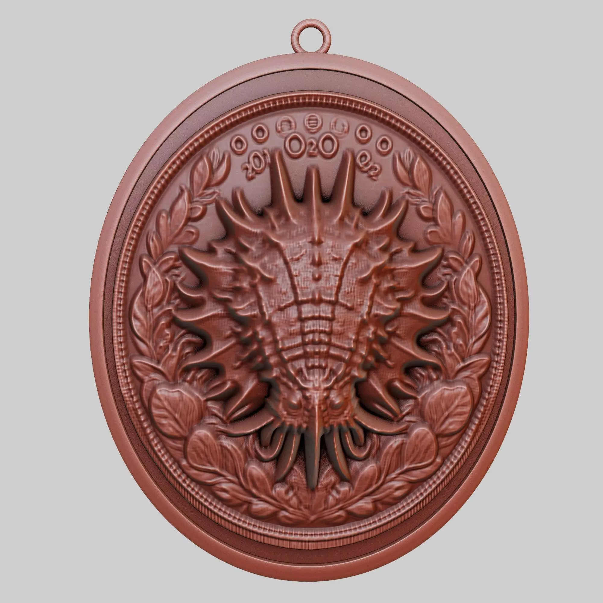 Sea cucumber Animal Pendant Sea cucumber Animal Necklace 3D print model