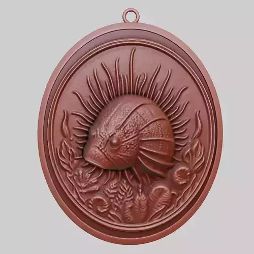 Sea cucumber Animal Pendant Sea cucumber Animal Necklace 3D print model