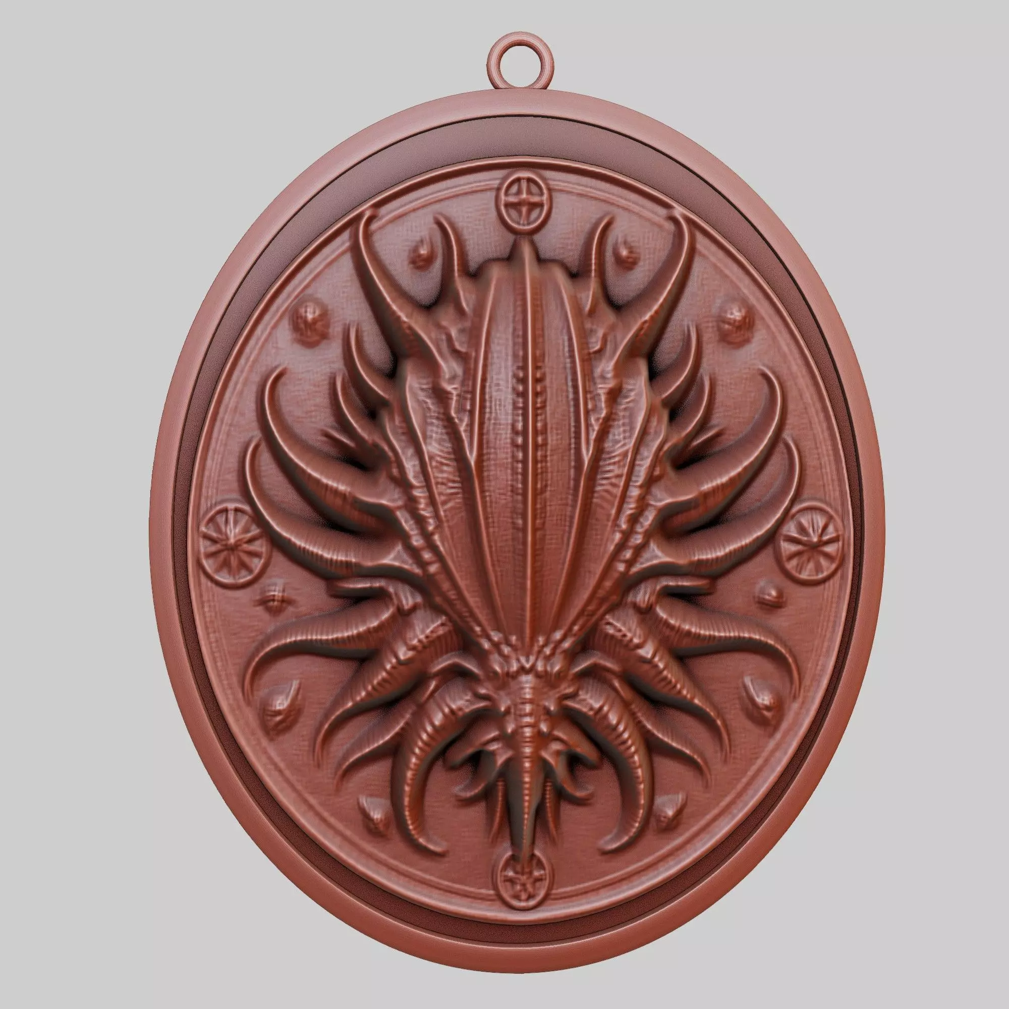 Sea cucumber Animal Pendant Sea cucumber Animal Necklace 3D print model