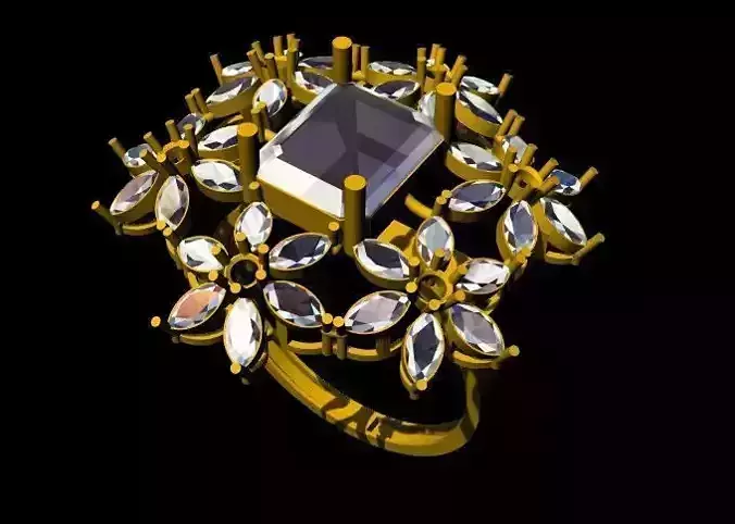 Cocktail Ring 3dm file