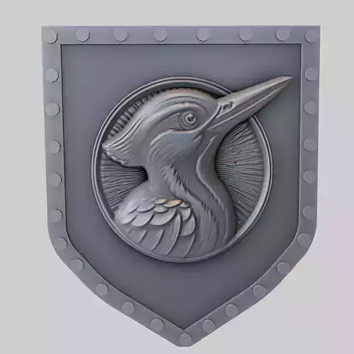 Woodpecker Animal Wall Art Woodpecker Animal Medallion