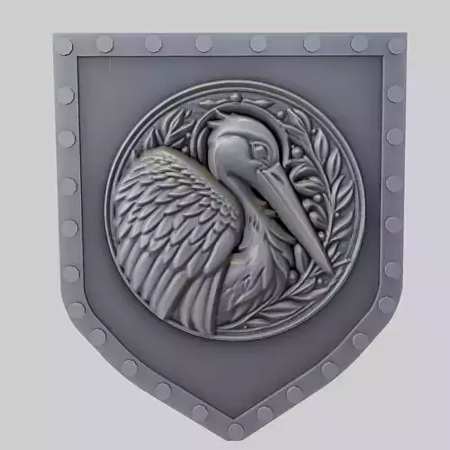 Stork Animal Wall Art Stork Animal Medallion