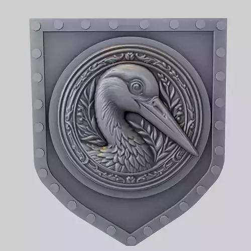 Stork Animal Wall Art Stork Animal Medallion