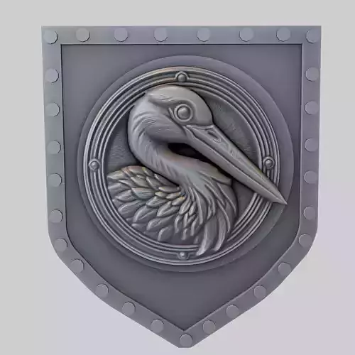 Stork Animal Wall Art Stork Animal Medallion