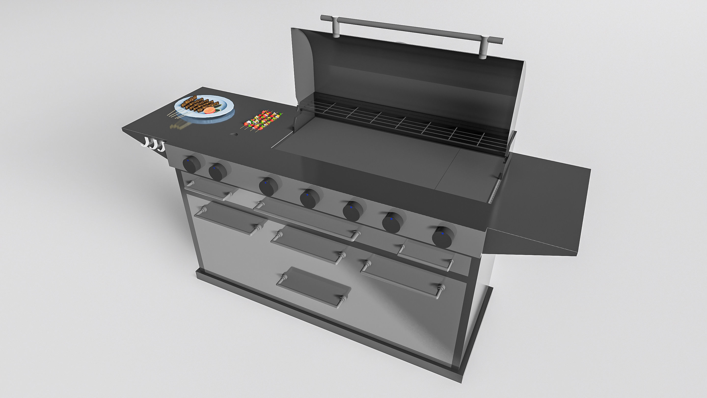 Barbecue grill 1 3D model_6