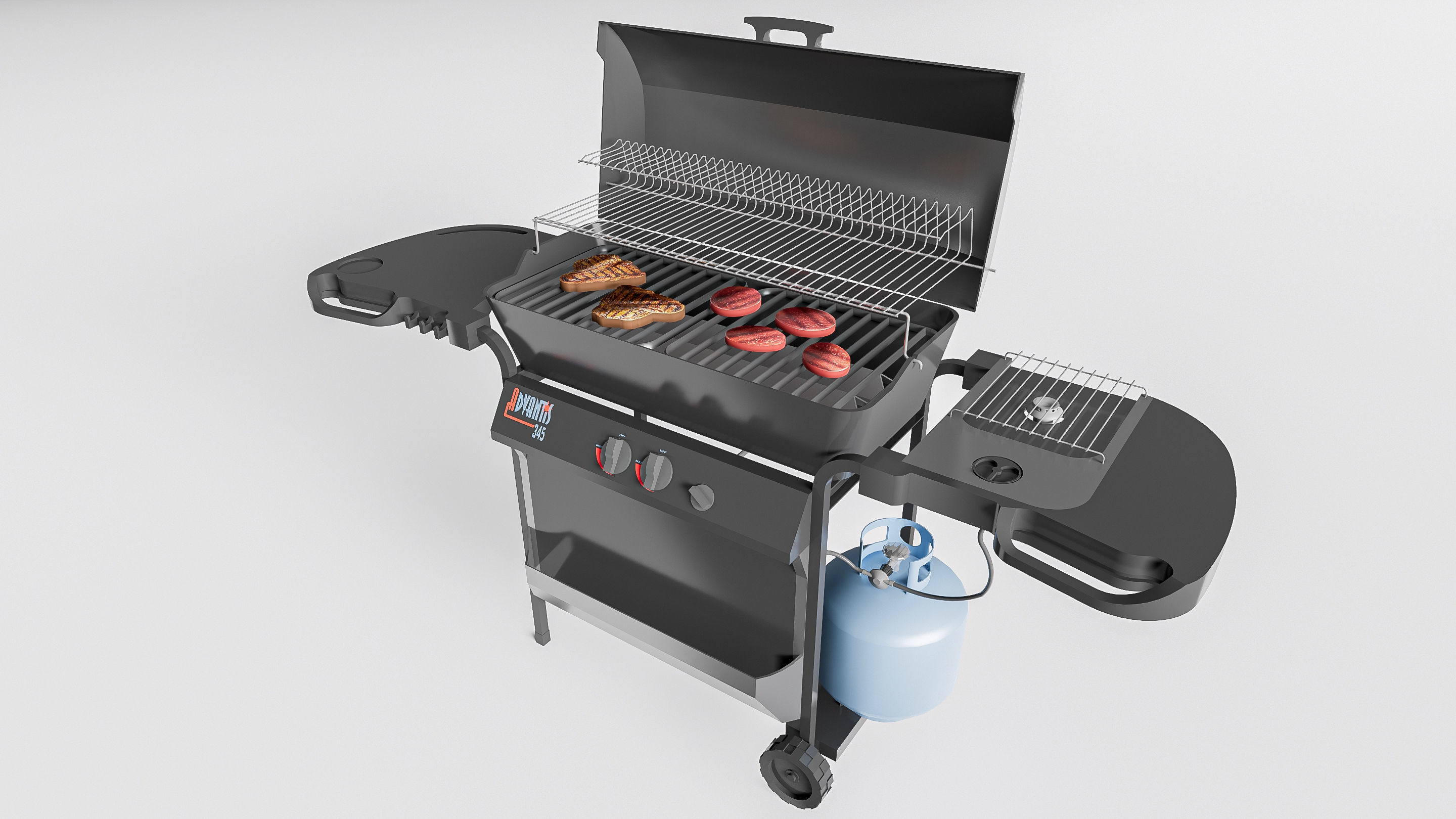 Barbecue grill 1 3D model_14