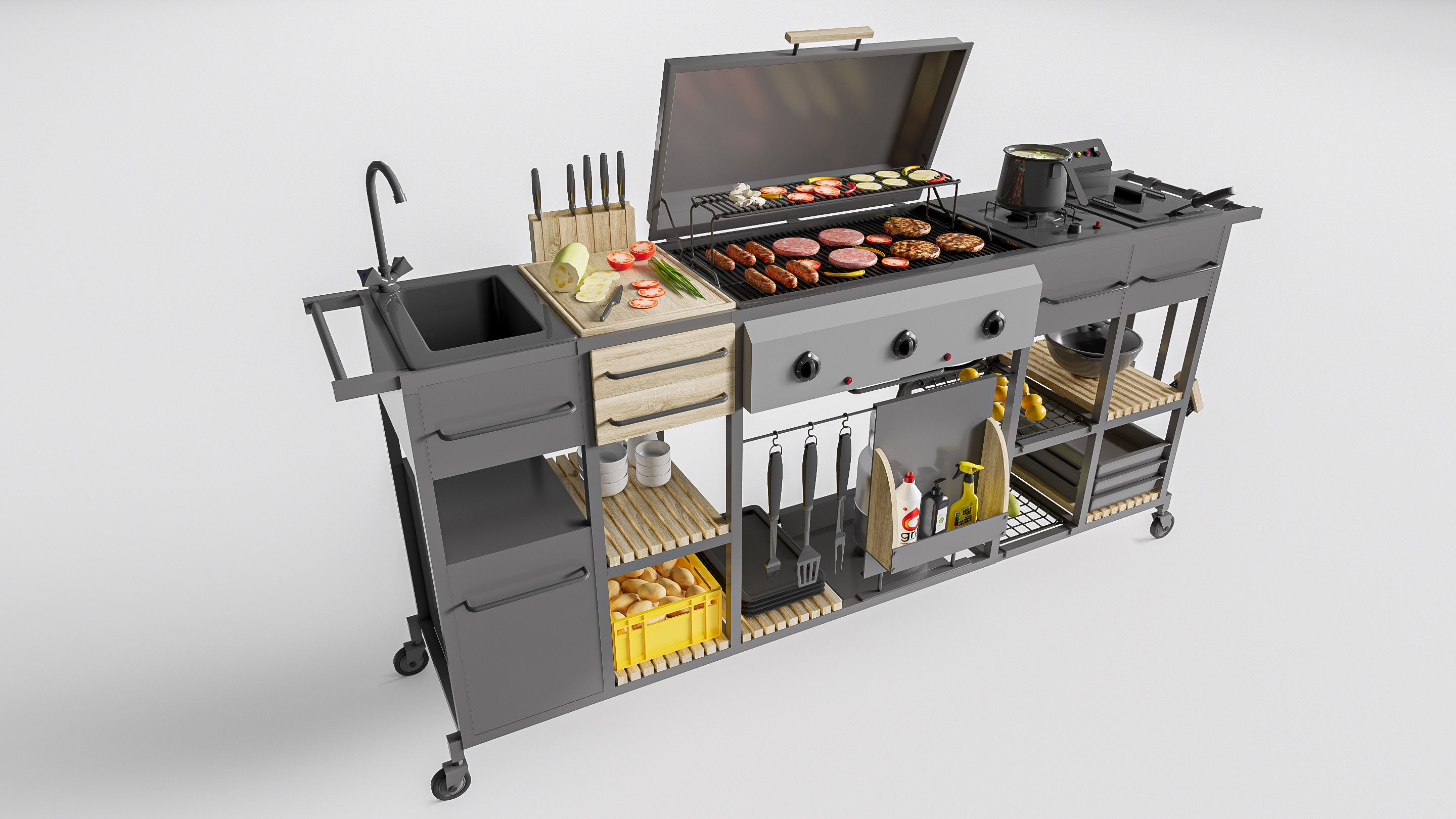 Barbecue grill 1 3D model_12