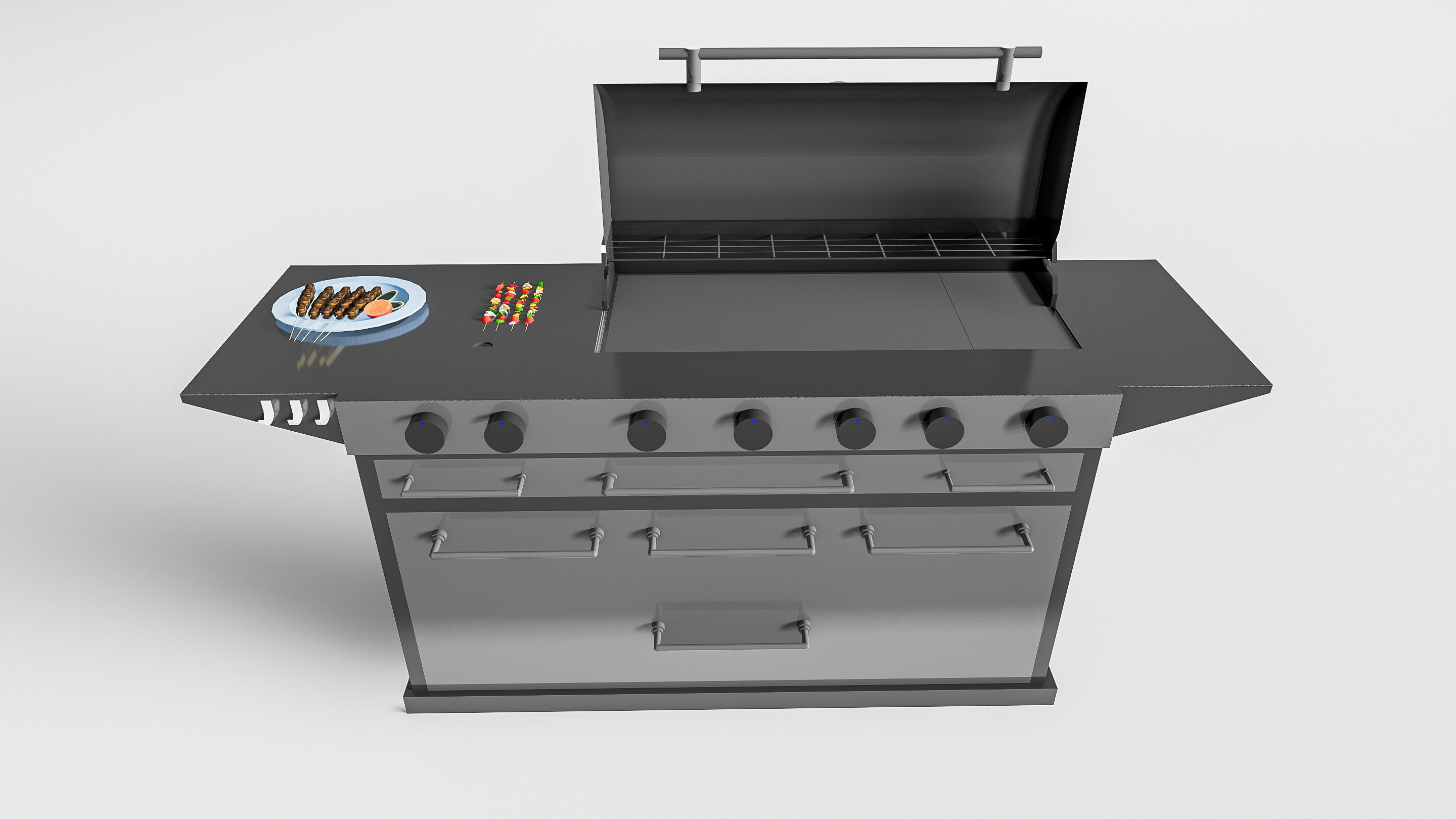 Barbecue grill 1 3D model_5