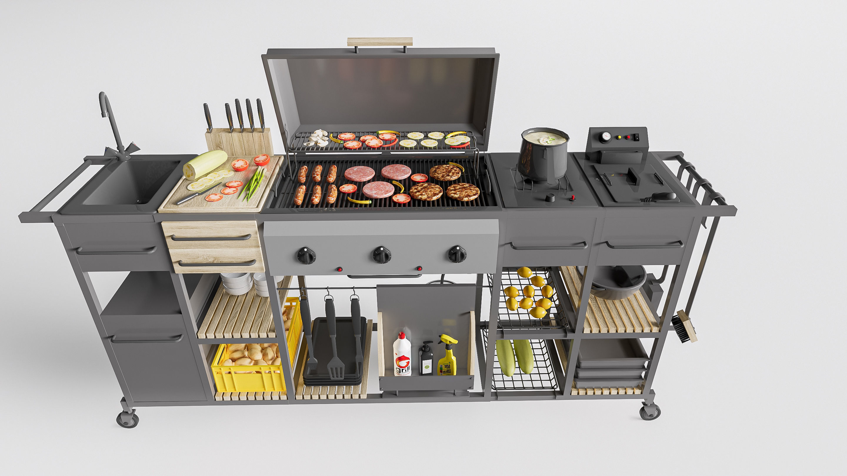 Barbecue grill 1 3D model_11
