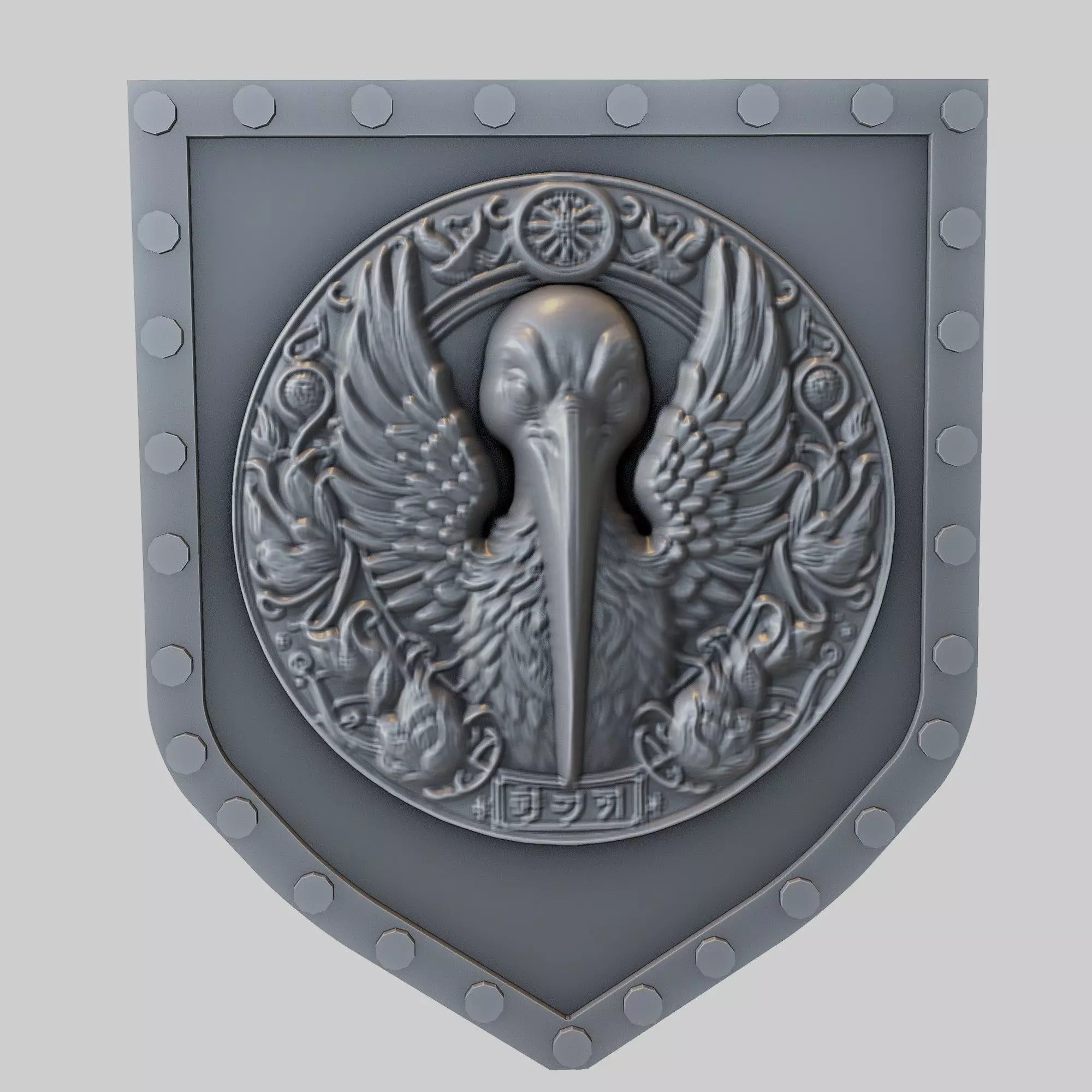 Ibis Animal Wall Art Ibis Animal Medallion 3D print model_0