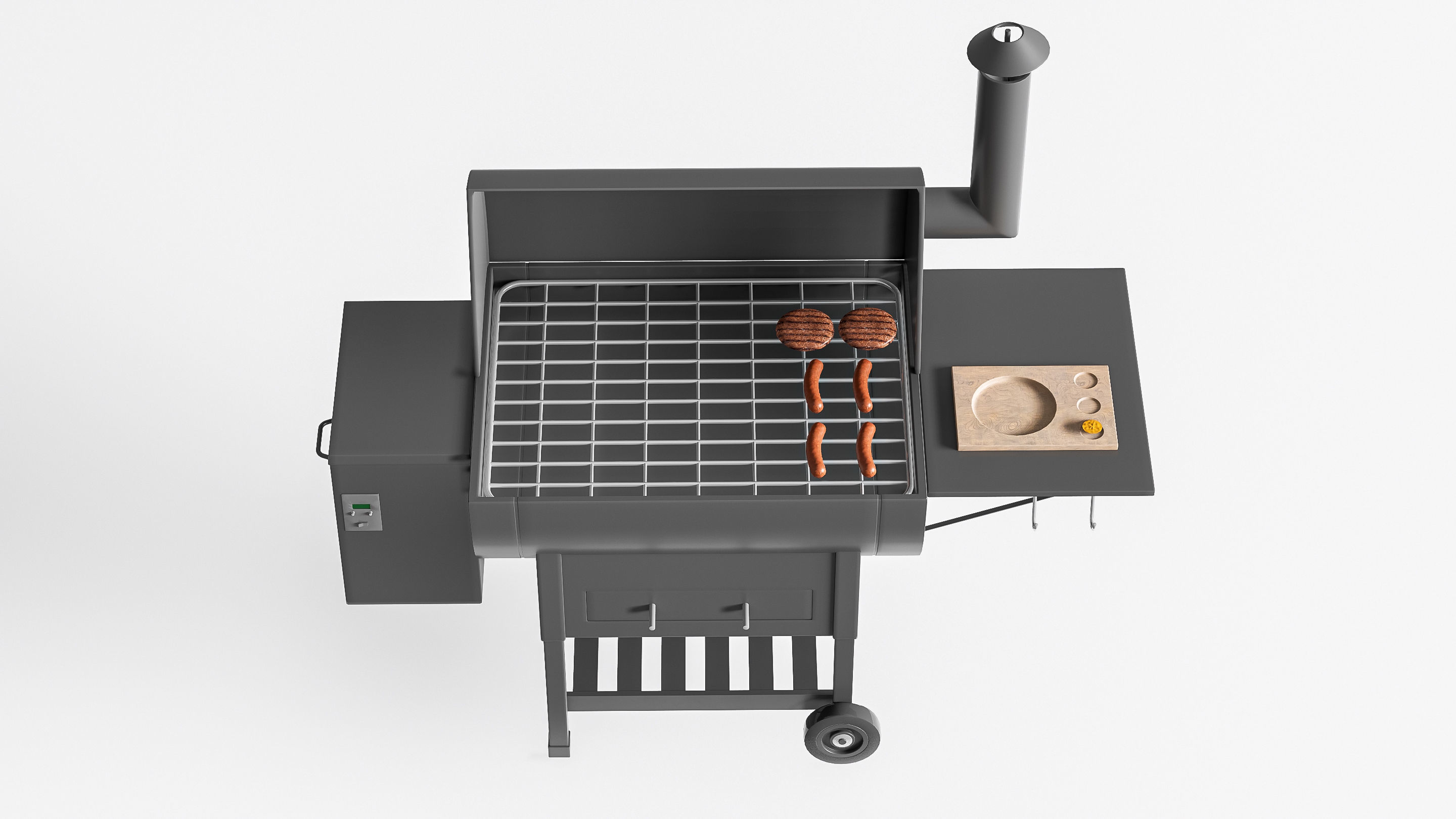 Barbecue grill 2 3D model_10